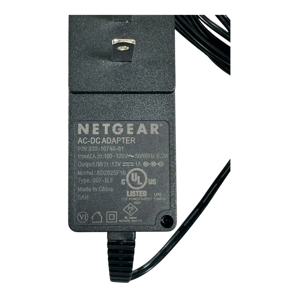 Netgear AC/DC Adapter 12V 1A‎ Power Supply Charger Model AD2025F10